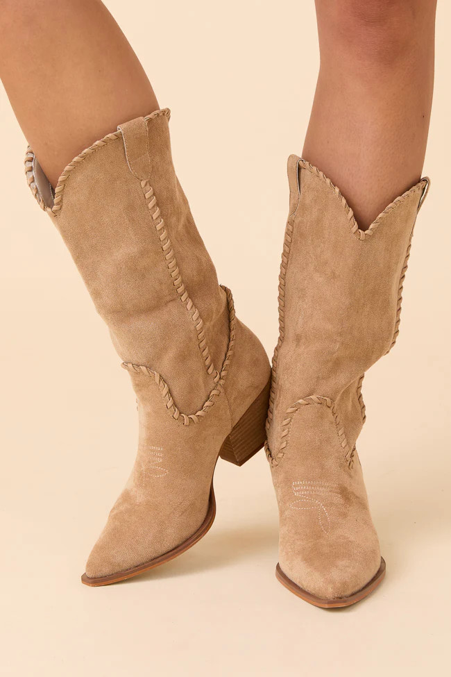 Tilley Almond Whipstitch Cowboy Boots SALE | Pink Lily