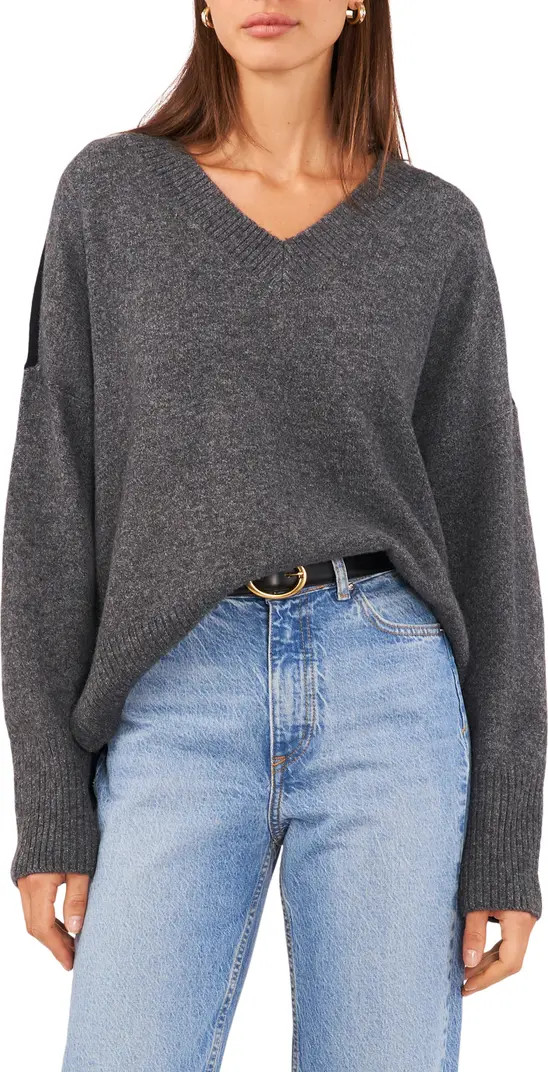 Contrast High-Low Sweater | Nordstrom