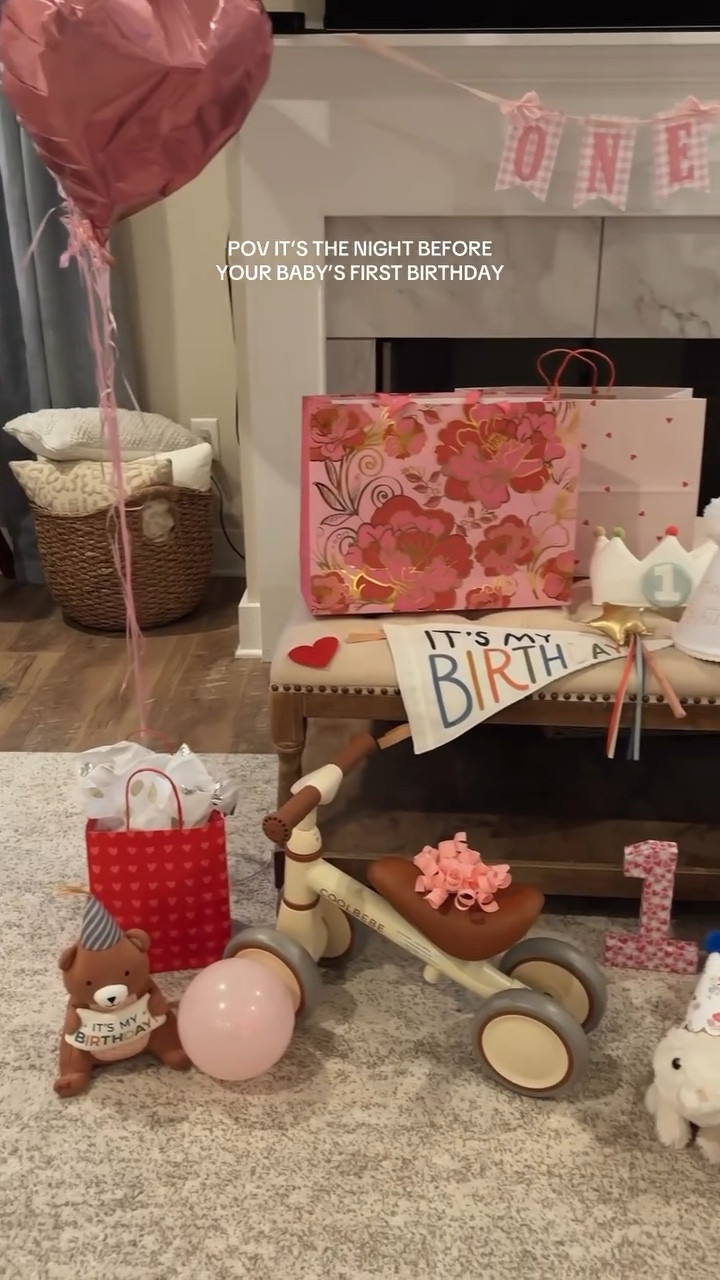 not shown: me crying rocking her to sleep 😭

#firstbirthday #babygirl #februarybaby #firsttimemom #1stbirthday 

#LTKFamily #LTKBaby #LTKBump