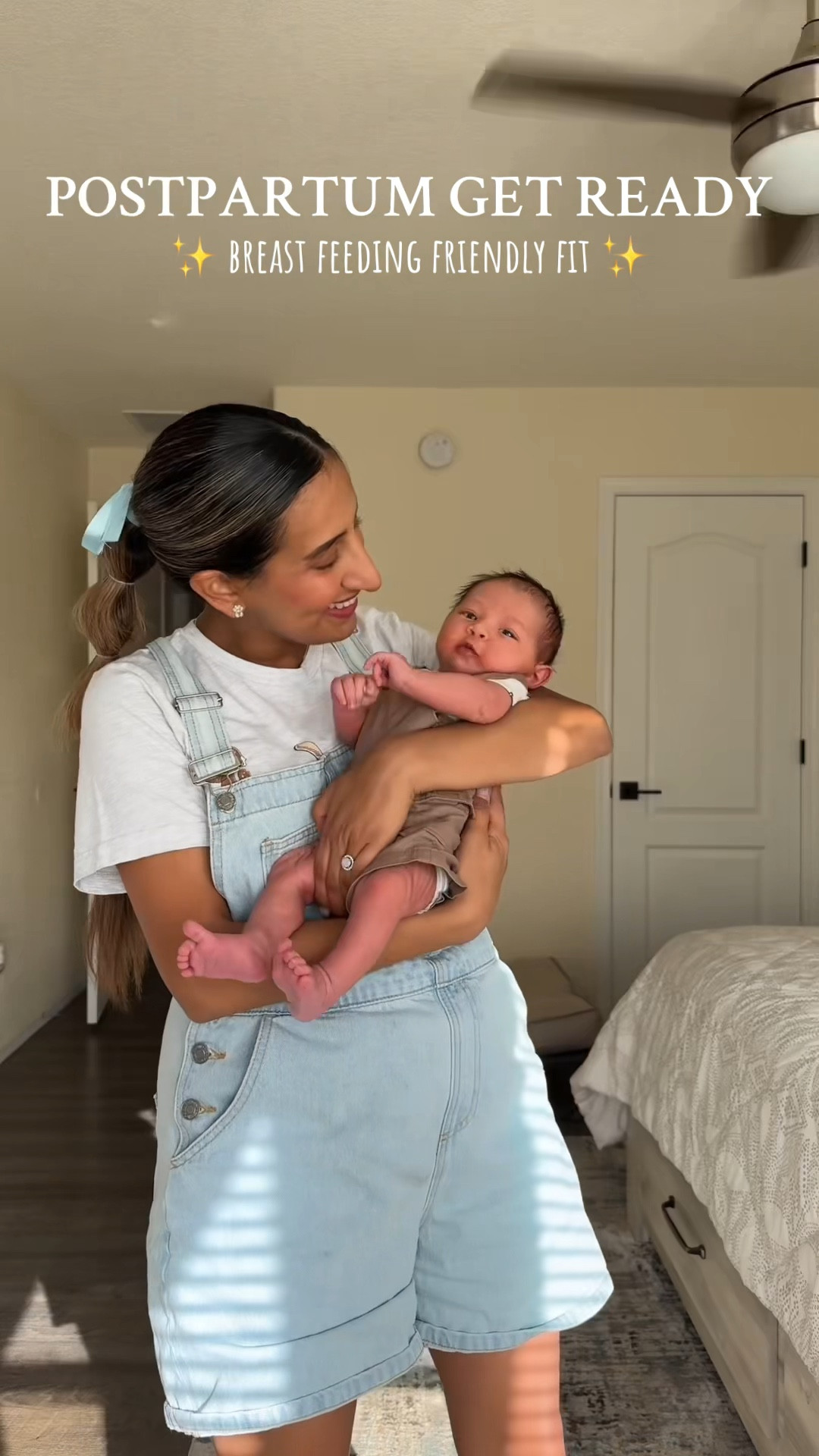 Momma and Zakyah with that overalls fit! These are my pregnancy overalls and they still fit me postpartum and I like that I have some wiggle room for comfortably if you know what I mean. Plus taking off the overalls is easy for me to breastfeed. #postpartum #newborn 

#LTKBaby #LTKKids
