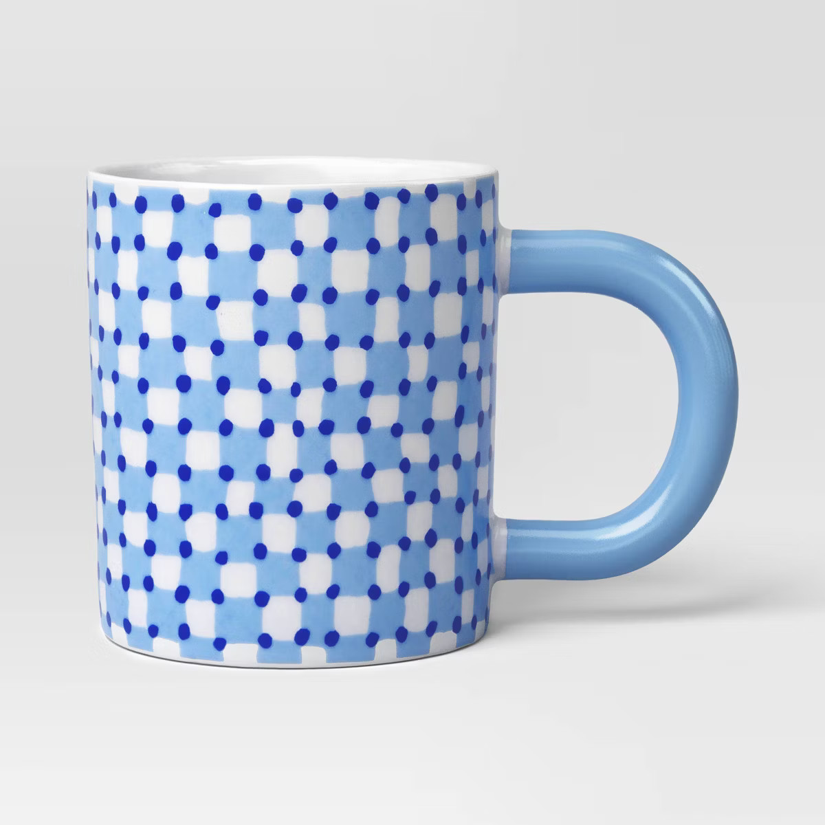 16oz Stoneware Checker Love You Dad Mug Blue - Room Essentials™ | Target