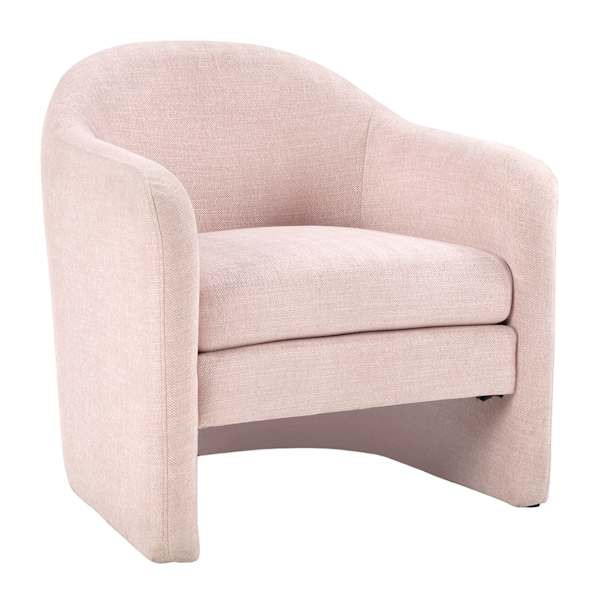 Rose Accent Chair, Blush, Pink, Fabric, sold by At Home | At Home