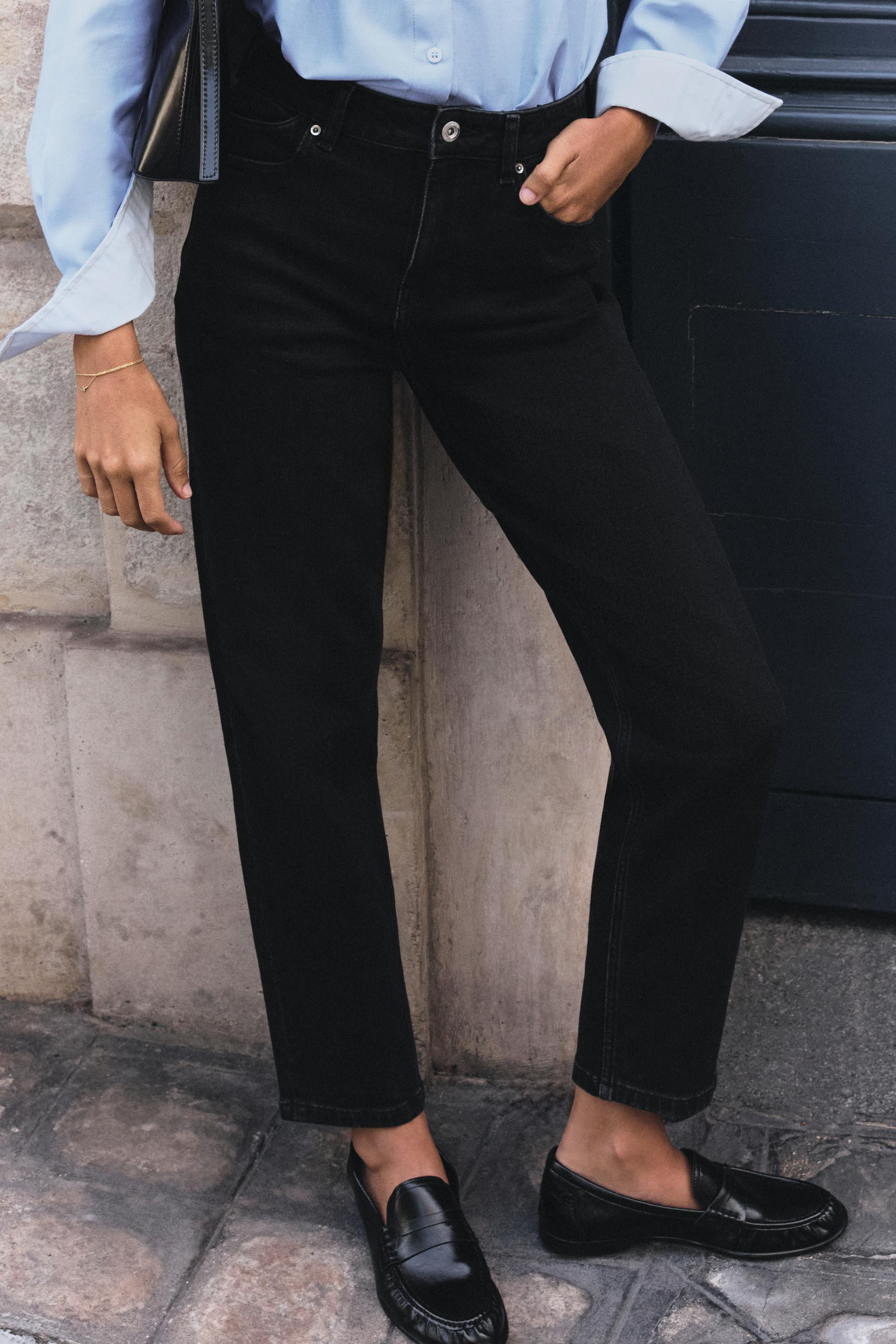 Zara - Z1975 Wide Leg Low Rise Belt Jeans - Women - Mid-Blue - Women | Zara US