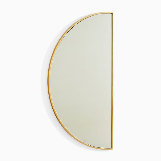 Half-Moon Metal Wall Mirror | West Elm (US)