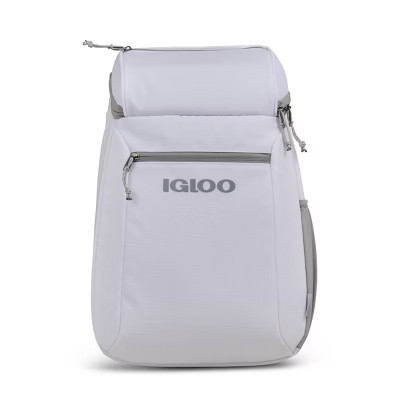 Igloo Marine 20" 9qt Backpack Cooler - White: Polyester, PEVA Liner, Adjustable Straps, 20 Can Capacity | Target