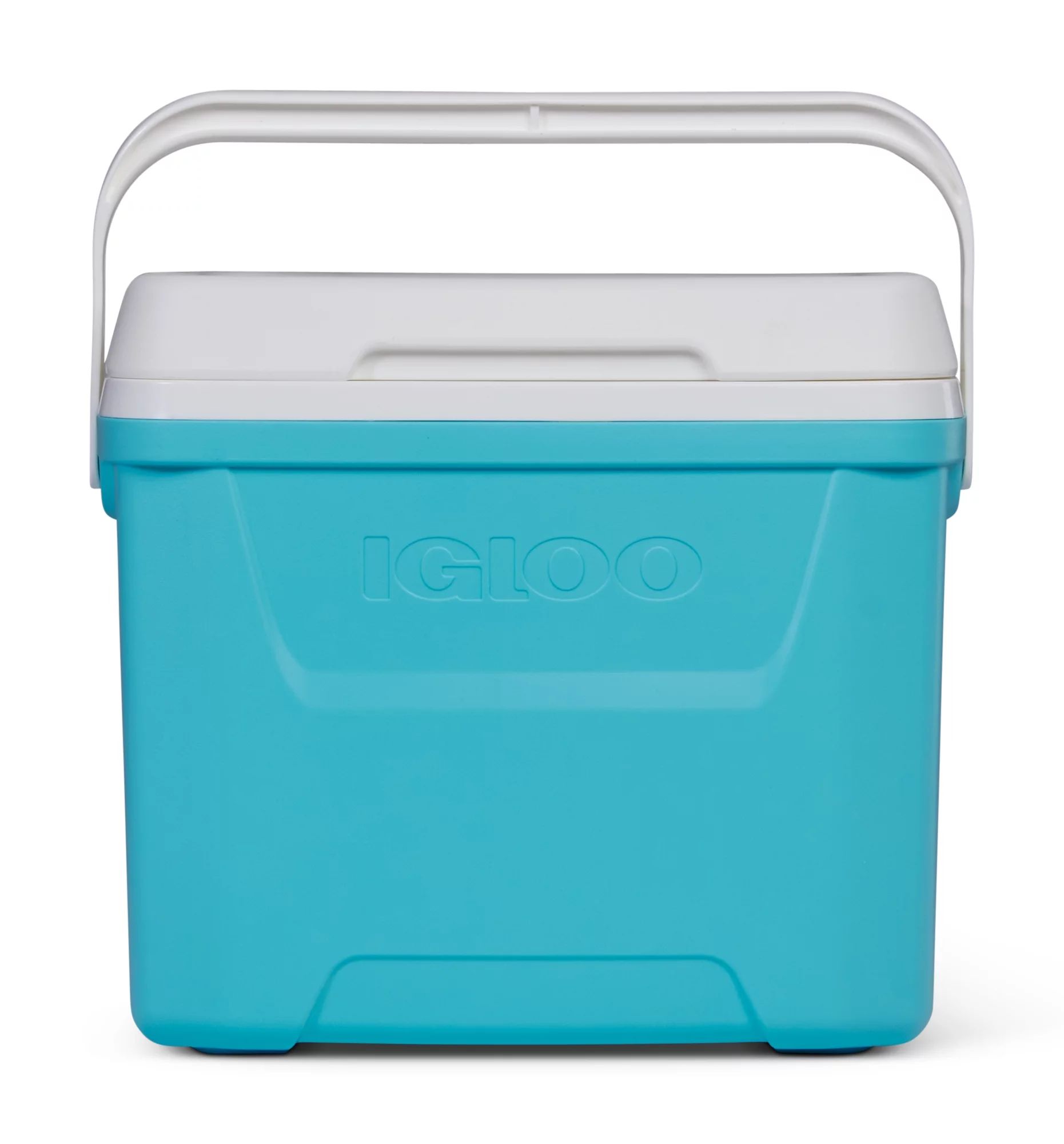 Igloo 28 qt. Hard Sided Ice Chest Cooler, Aqua Blue and White | Walmart (US)