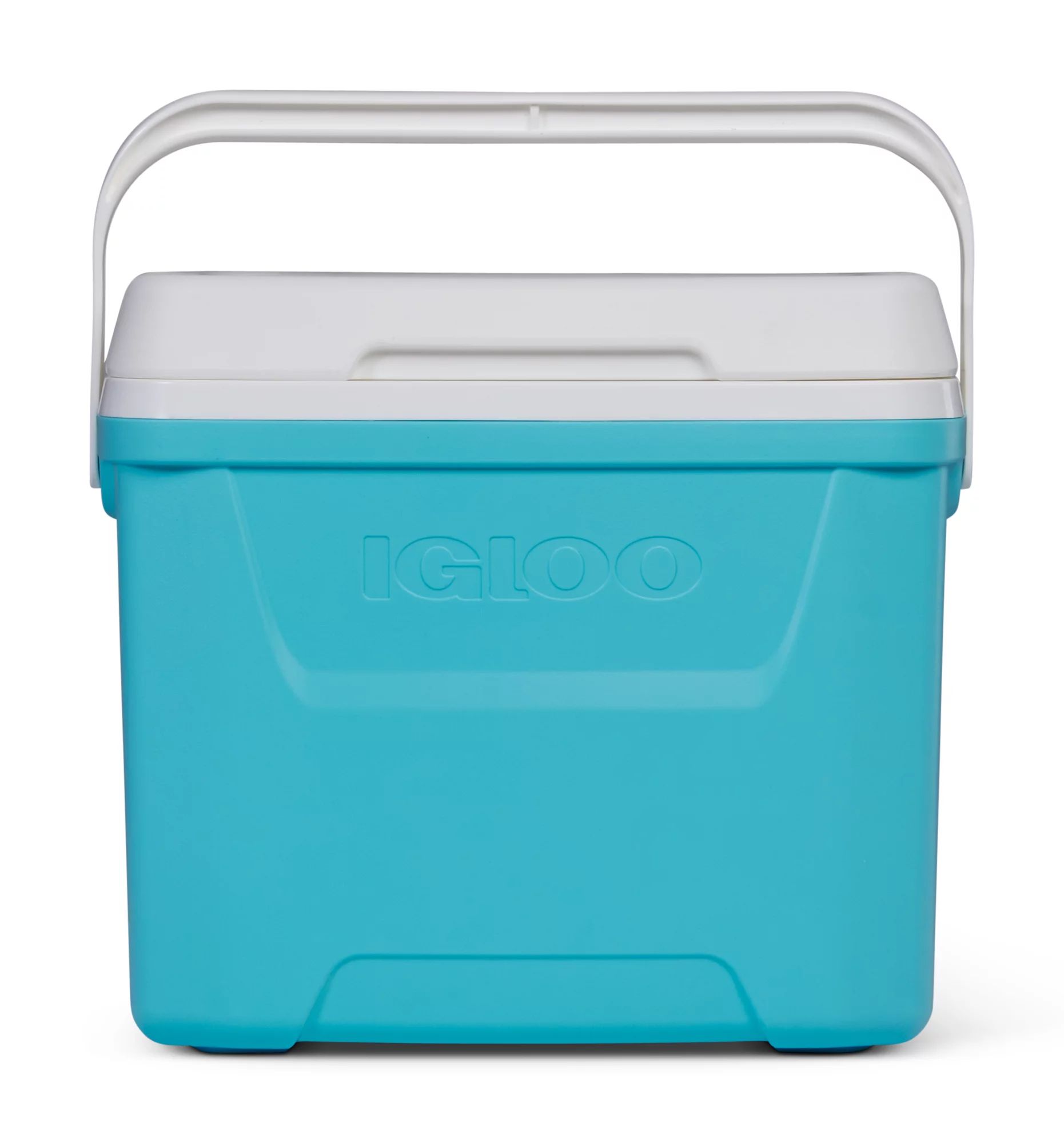 Igloo 28 qt. Hard Sided Ice Chest Cooler, Aqua Blue and White - Walmart.com | Walmart (US)