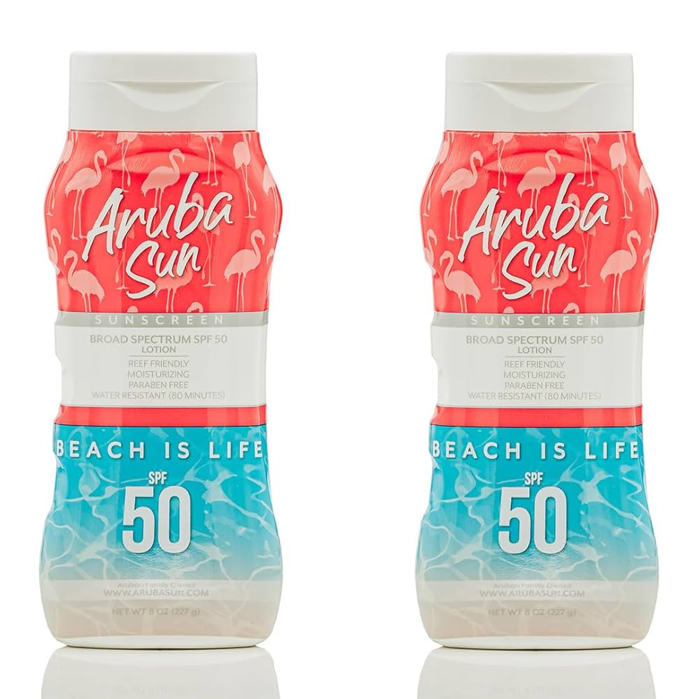 SPF 50 Sunscreen Lotion | 2-pack | Aruba Reef Act Compliant no 67 Octinoxate & Oxybenzone Free | ... | Amazon (US)