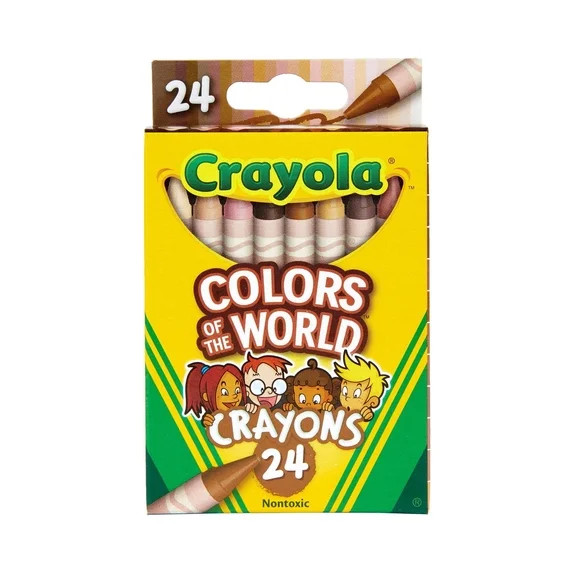 Crayola Colors of the World Crayons, 24 Ct, Back to School Supplies, Teacher Supplies, Child | Walmart (US)