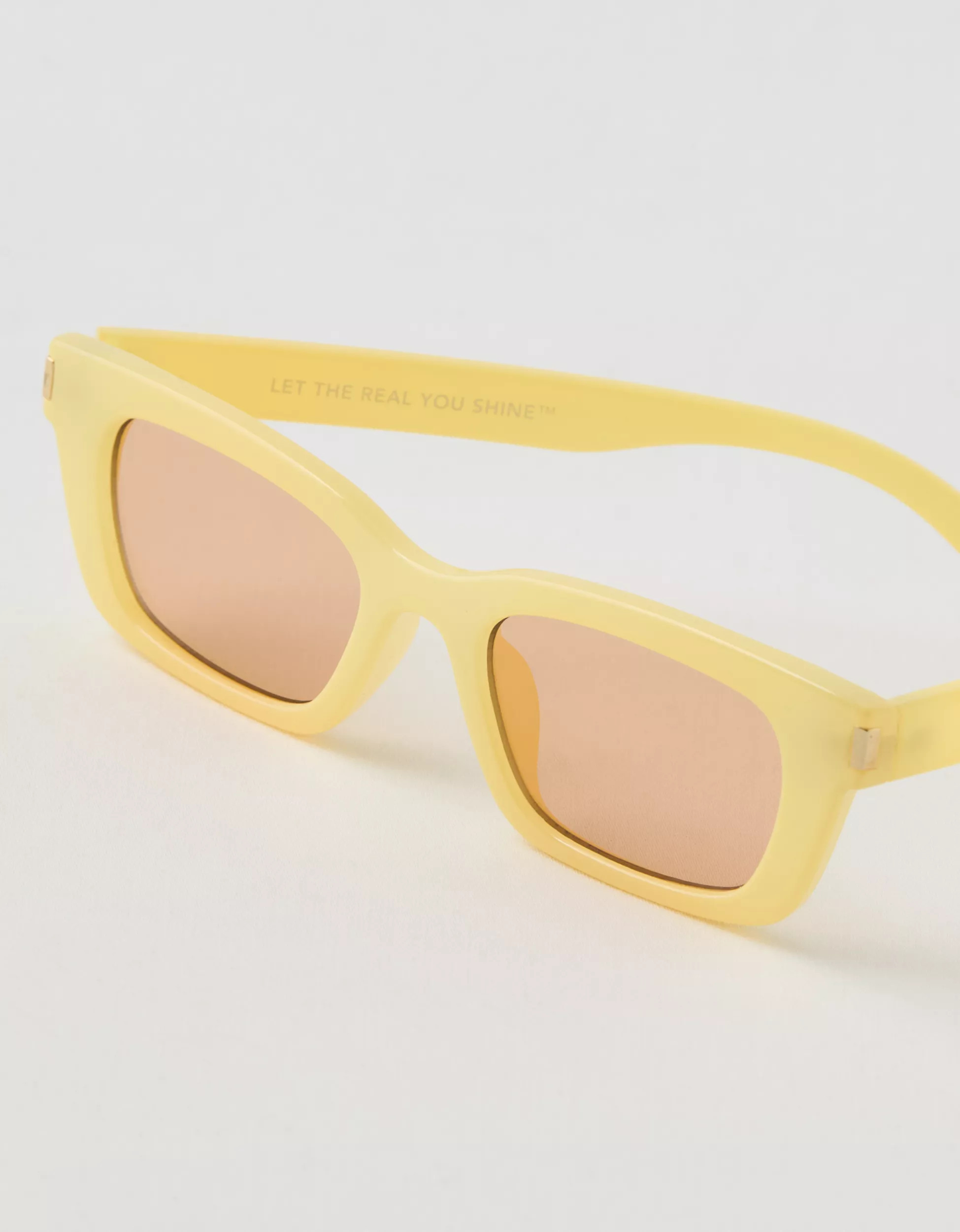 Aerie Skinny Rectangle Sunglasses | American Eagle Outfitters (US & CA)