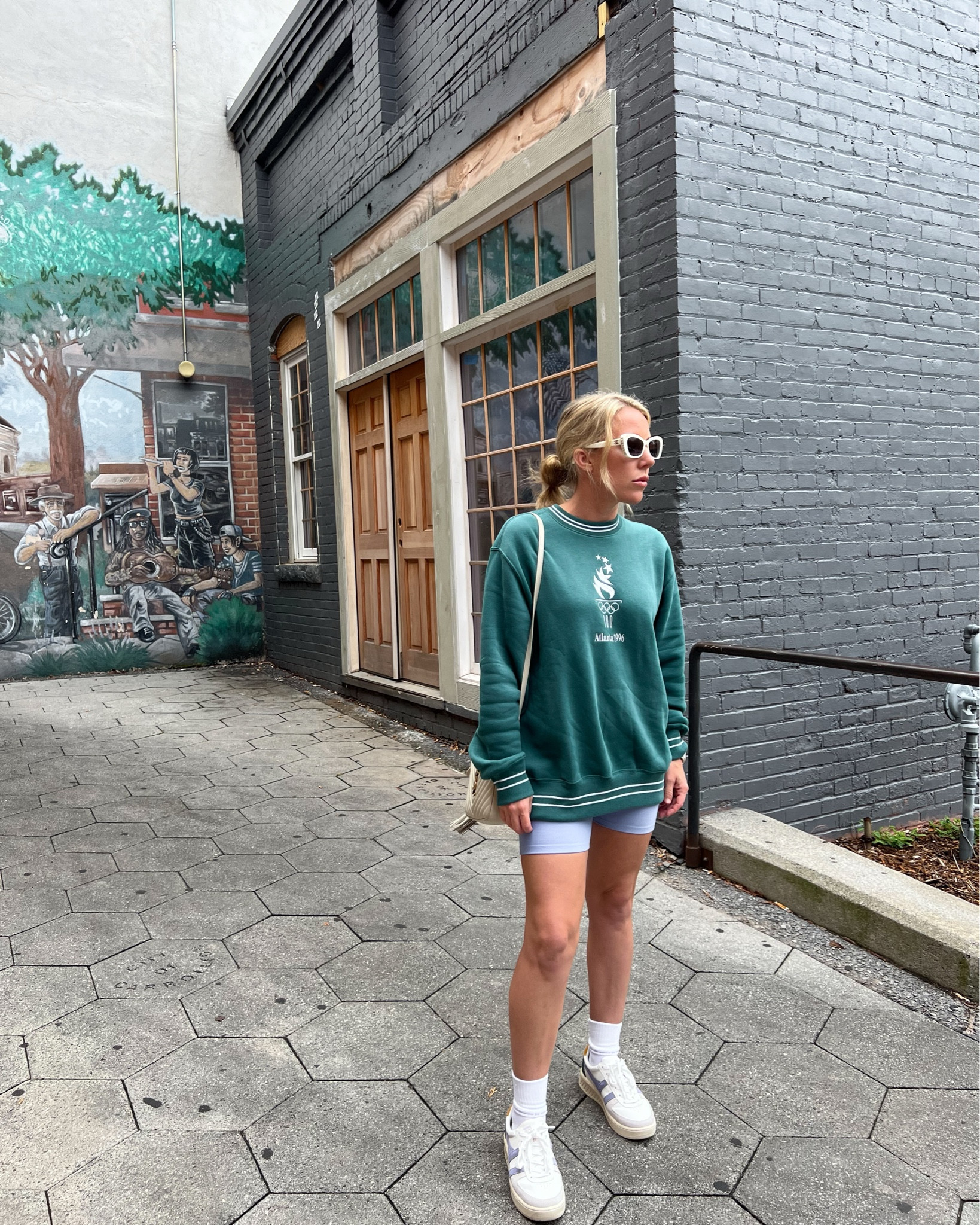 The 1996 Atlanta Olympics sweatshirt is the throwback we didn’t know we needed. 🔥🥇

Relaxed summer looks, athleisure, bike shorts, crew socks, gola sneakers, Chanel sunglasses 

#LTKFindsUnder50 #LTKFindsUnder100 #LTKActive