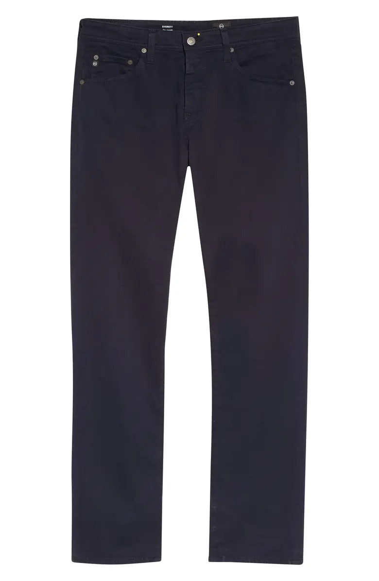 Everett Sueded Stretch Sateen Straight Fit Pants | Nordstrom