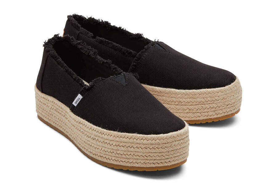 Women's Tan Metallic Valencia Platform Espadrille Slip On | TOMS | TOMS (US)