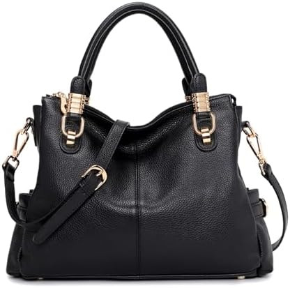 Kattee Soft Women Genuine Leather Purses and Handbags Satchel Tote Shoulder Bag | Amazon (US)