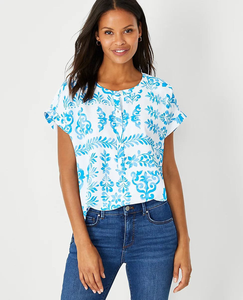 Drop Shoulder Popover | Ann Taylor (US)