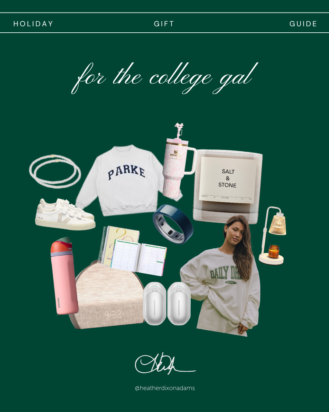 For the college gal. Practical, cute, and campus-friendly gifts she’ll use every single day. 

 