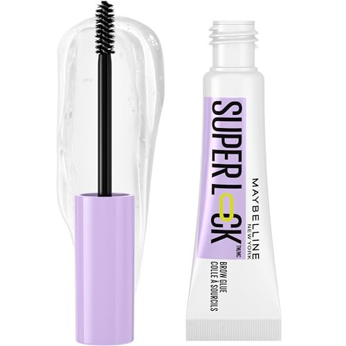 Maybelline Super Lock Brow Glue Eyebrow Gel, Lightweight Brow Gel For Up To 24HR Hold, Clear, 1 Count | Amazon (US)