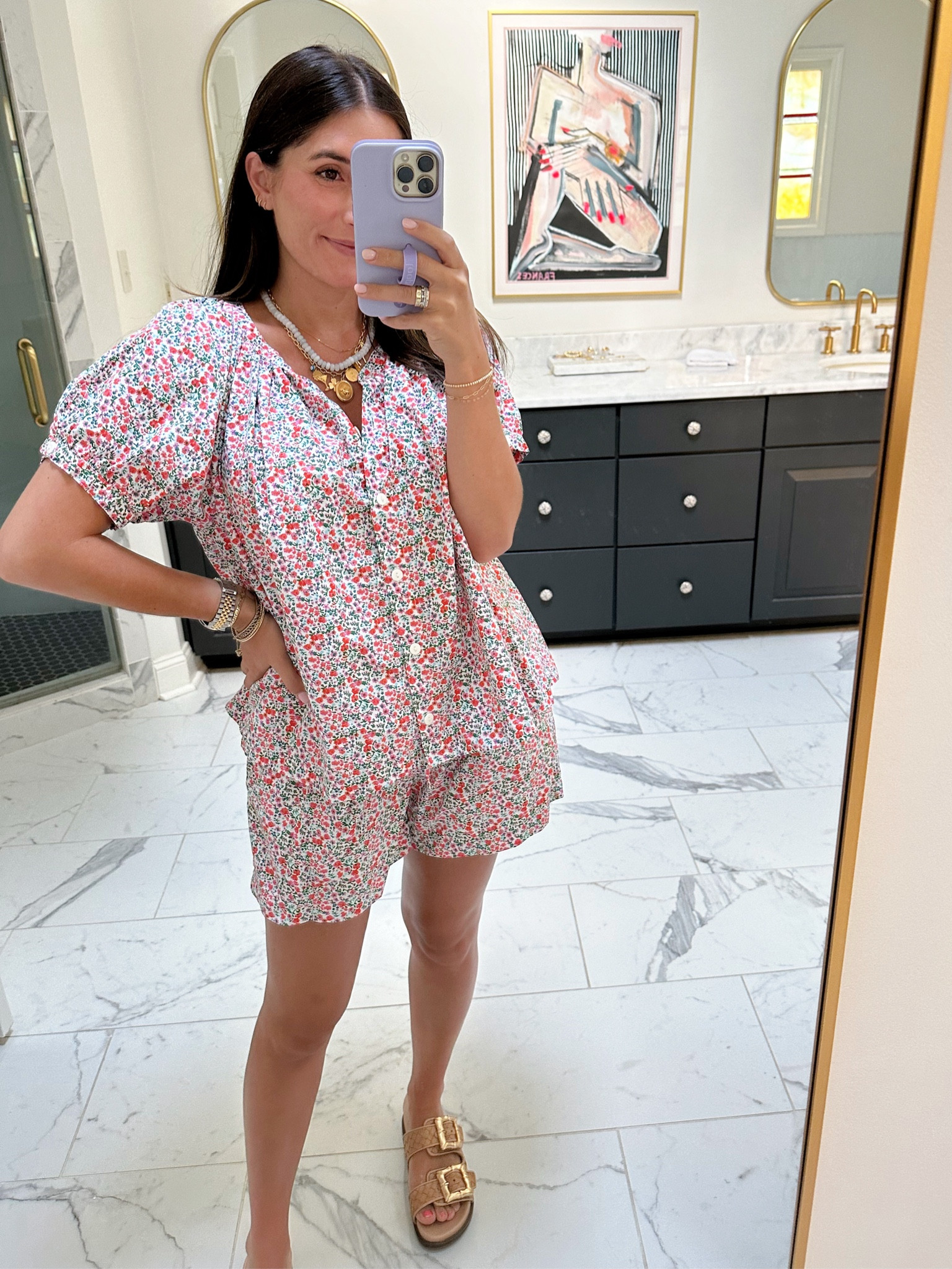 Love this light weight cotton set! In a small and wish I would have sized down. It runs oversized! Nursing friendly and perfect for postpartum  

#LTKSeasonal #LTKFindsUnder100 #LTKStyleTip