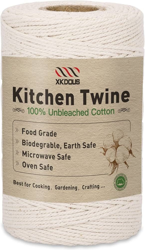 XKDOUS 476ft Butchers Cooking Twine, 100% Cotton Kitchen Twine String, 2mm Cotton for Roasting, T... | Amazon (US)