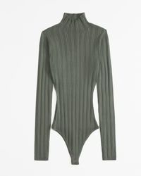 Women's Turtleneck Sweater Bodysuit | Women's Tops | Abercrombie.com | Abercrombie & Fitch (US)