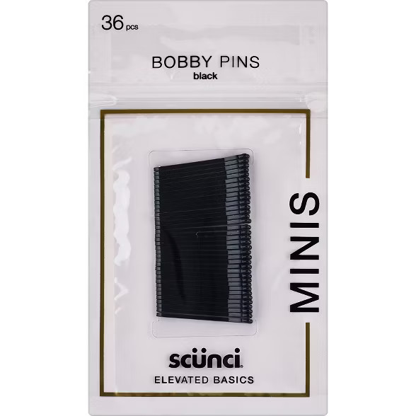 scunci Elevated Basic Mini Bobby Pins - 36pk | Target