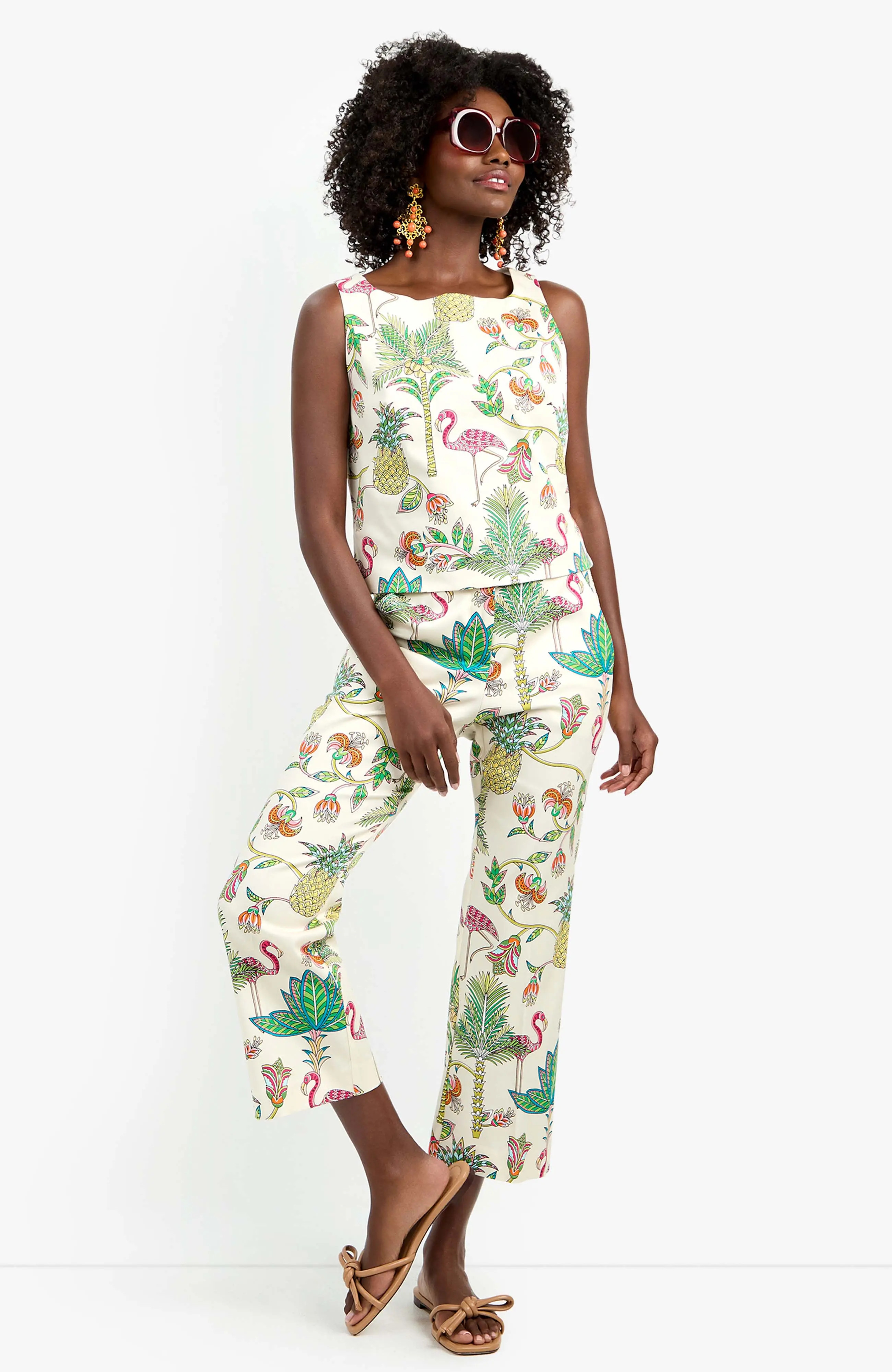 Trina Turk Venya Flamingo Fizz Voile Structured Woven Top (Women) | Nordstrom | Nordstrom
