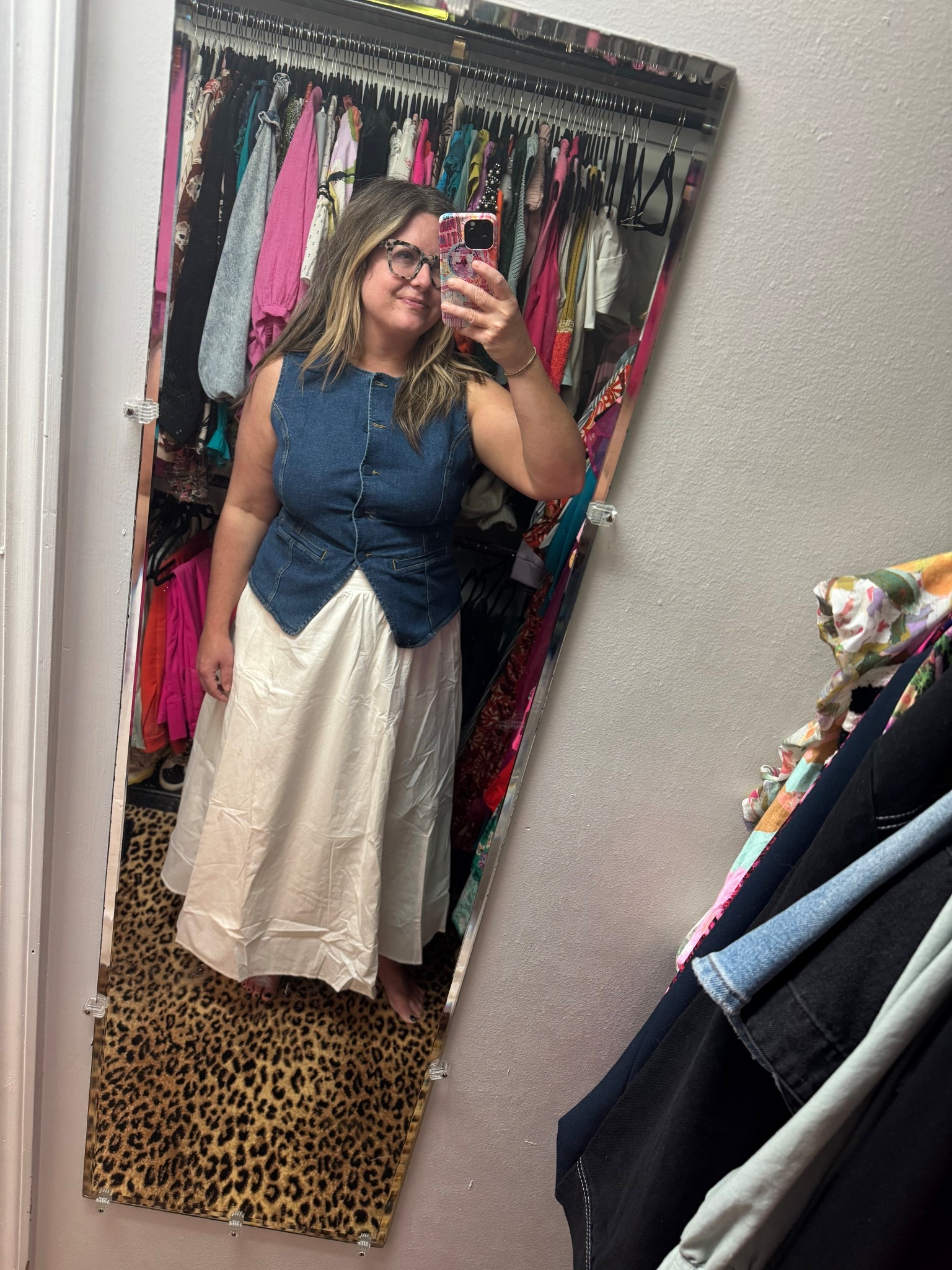 Denim Vest + White Skirt spring outfit 

#LTKMidsize #LTKSeasonal #LTKStyleTip