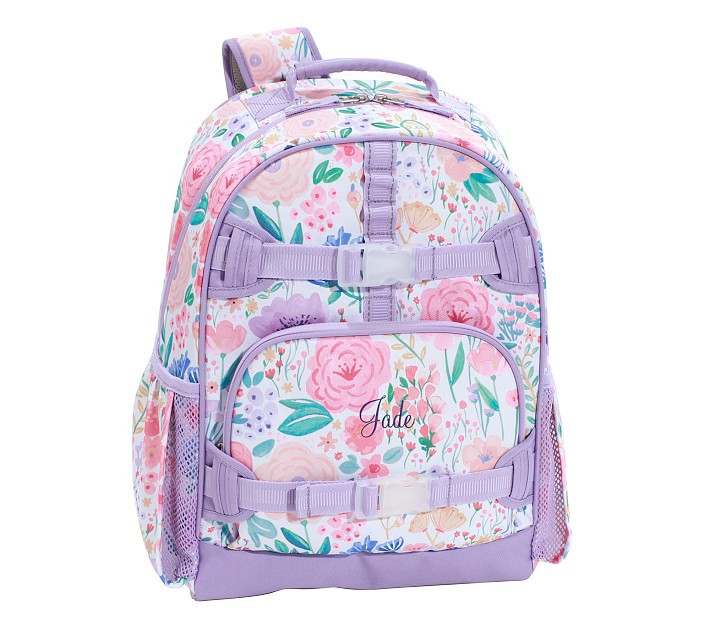 Mackenzie Lavender Floral Blooms Backpacks | Pottery Barn Kids