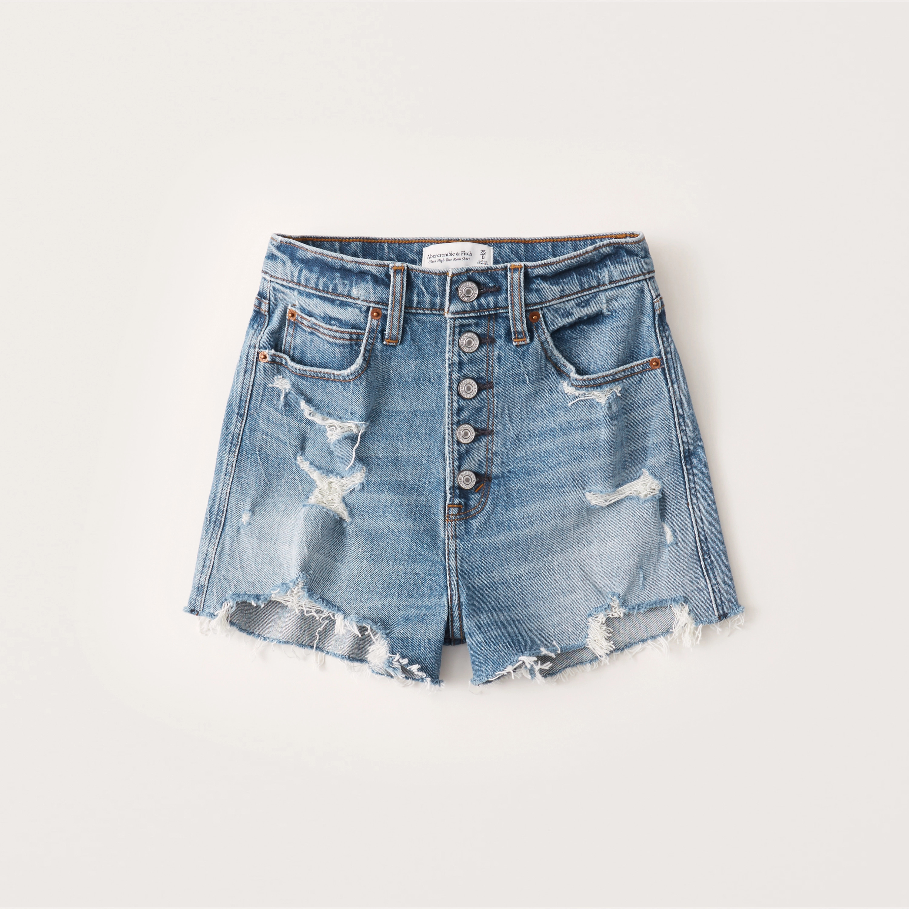 Ultra High Rise Mom Shorts | Abercrombie & Fitch (US)