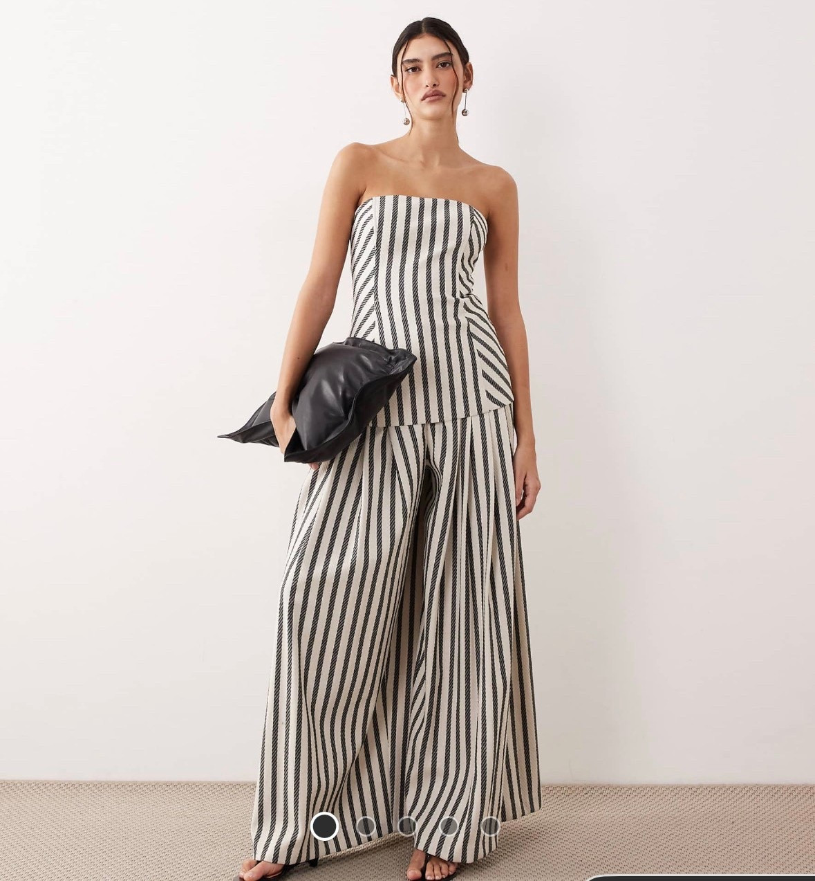 Strapless Striped set 