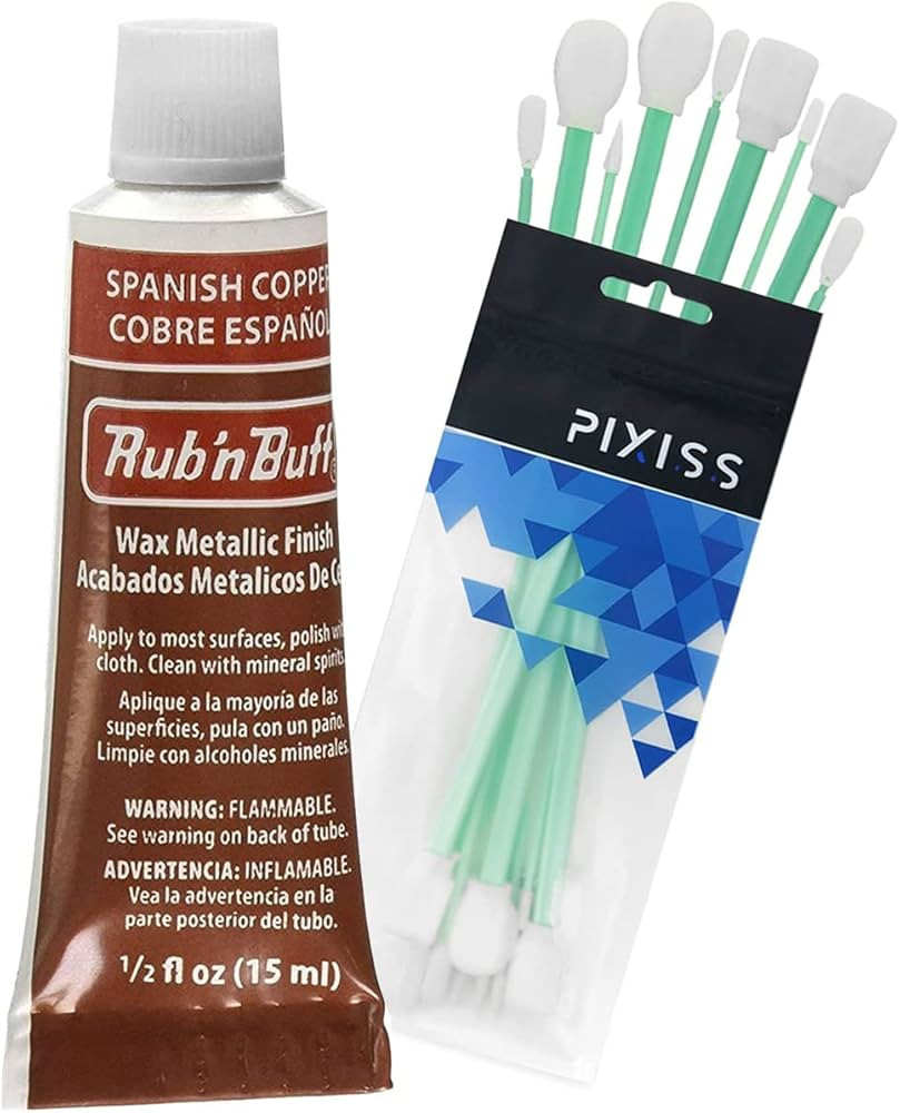 Rub n Buff Wax Metallic Spanish Copper, Rub and Buff Finish, 0.5-Fluid Ounce, Pixiss Blending and... | Amazon (US)
