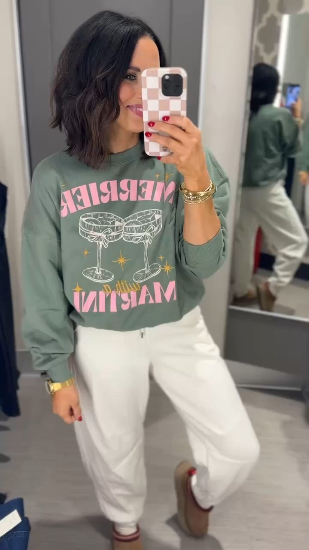 Oh y’all I am LOVING this look! So casual & cozy but the cutest design for the holidays & NYE 🍾🍸🩷 VintagePickin target finds winter fashion holiday inspo cozy loungewear nye outfit inspo 

#LTKootd #LTKHoliday #LTKActive