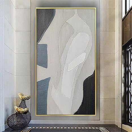 Framed Abstract Large Size Pattern Canvas oil Painting Simplicity modern Oversize Wall art Pictur... | Amazon (US)