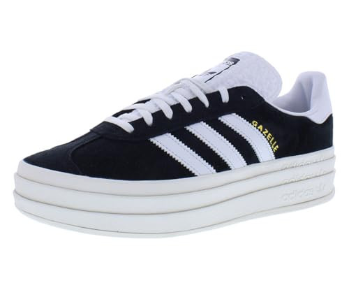 adidas Gazelle Bold Womens Shoes Size 8.5, Color: Core Black/Cloud White/Dirty Black | Amazon (US)