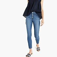 9" high-rise toothpick jean with exposed buttons | J.Crew US