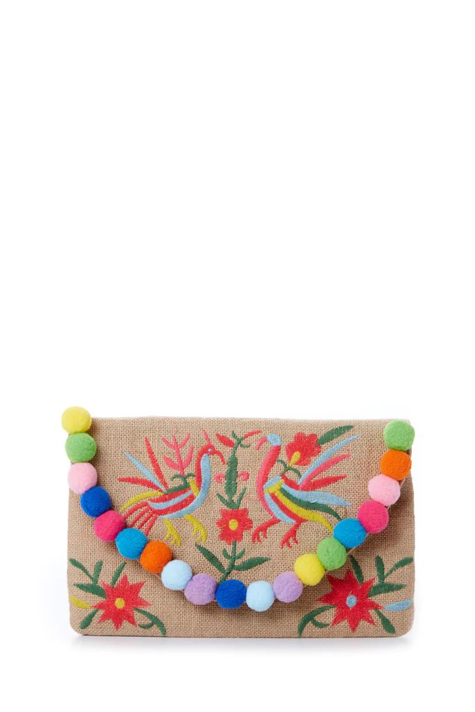 Exotic Escape Embroidered Clutch | Red Dress 