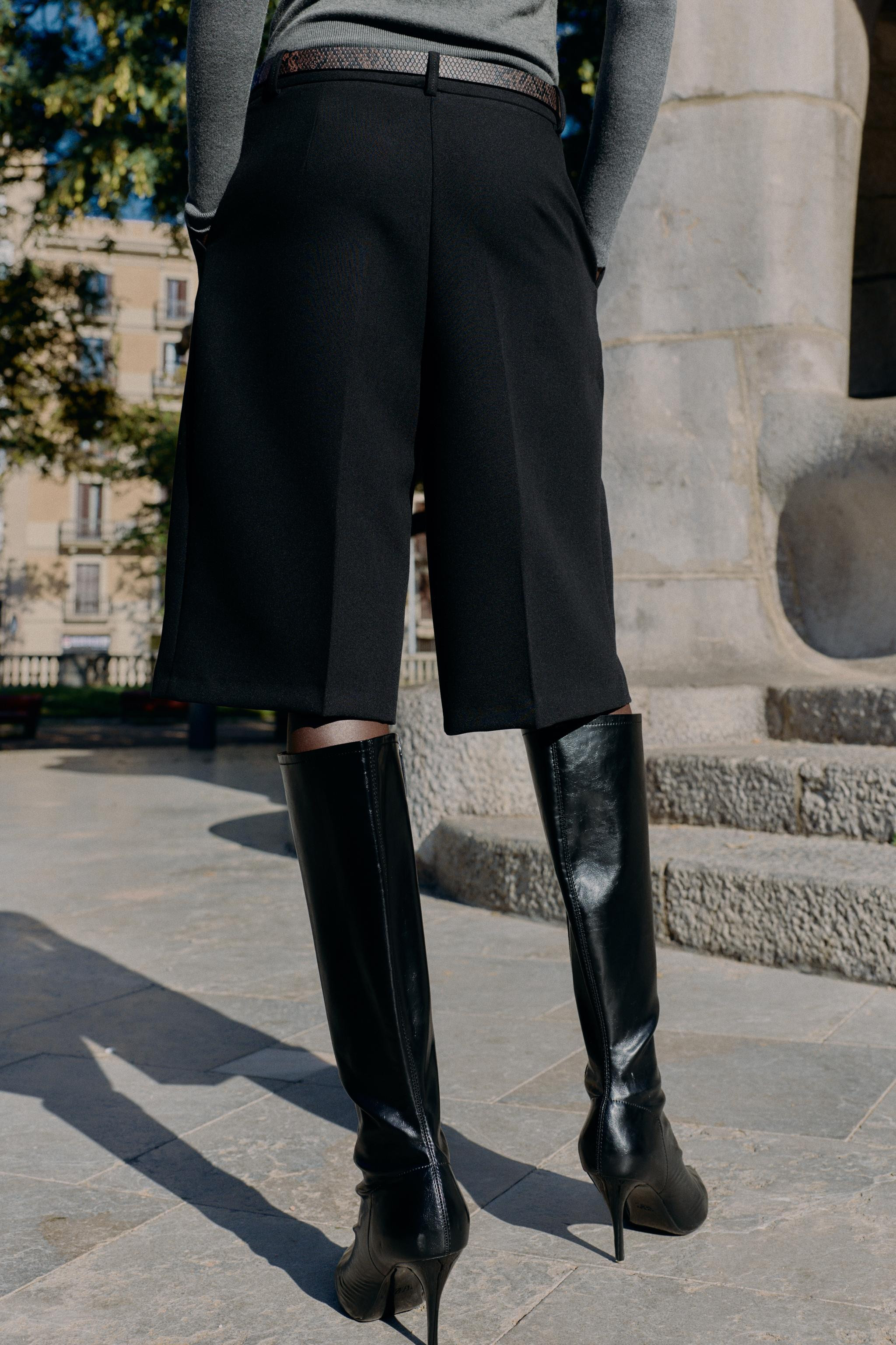 LONG BERMUDA SHORTS WITH BELT | Zara UK