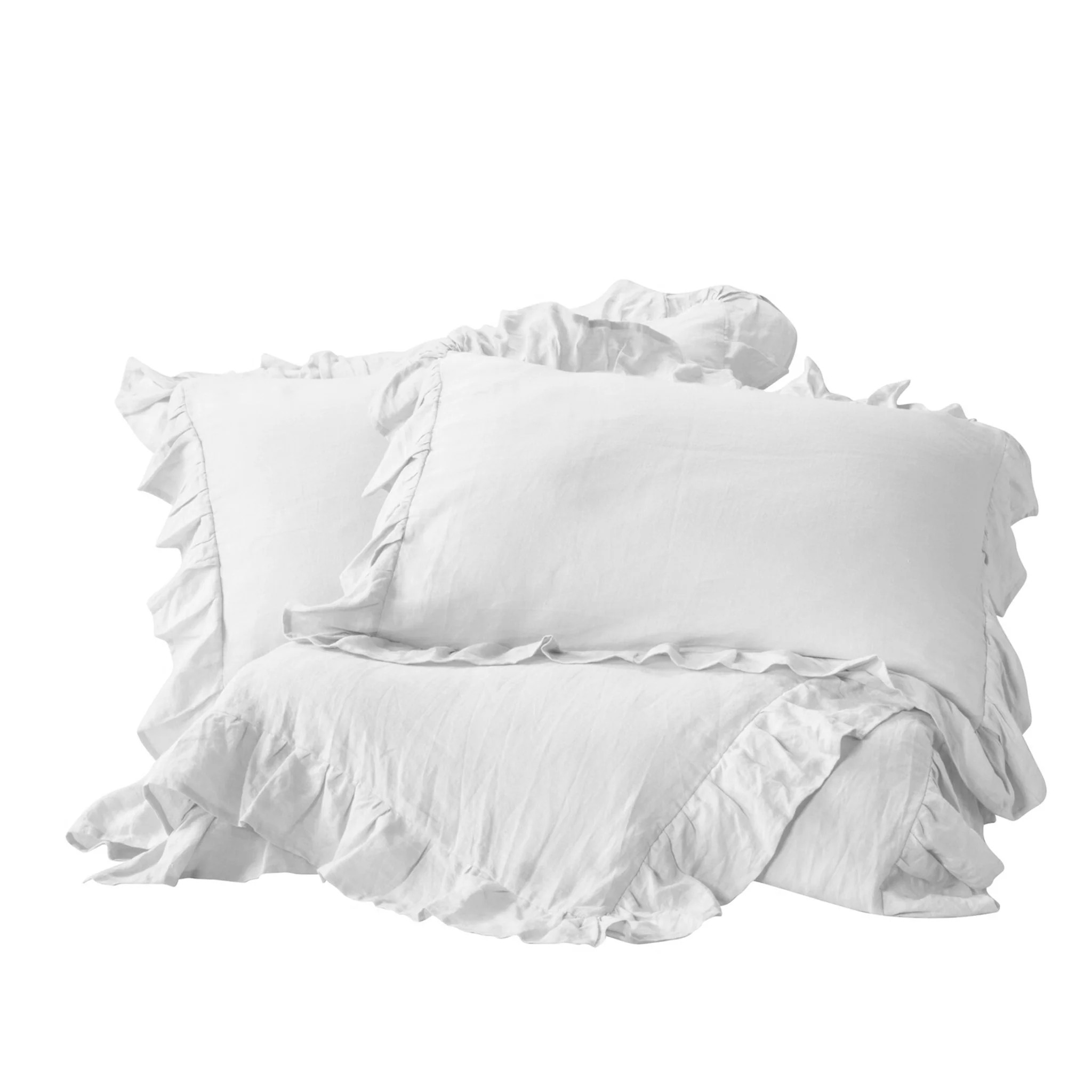 Organic Duvet Ruffled Set | Delara | Delara 