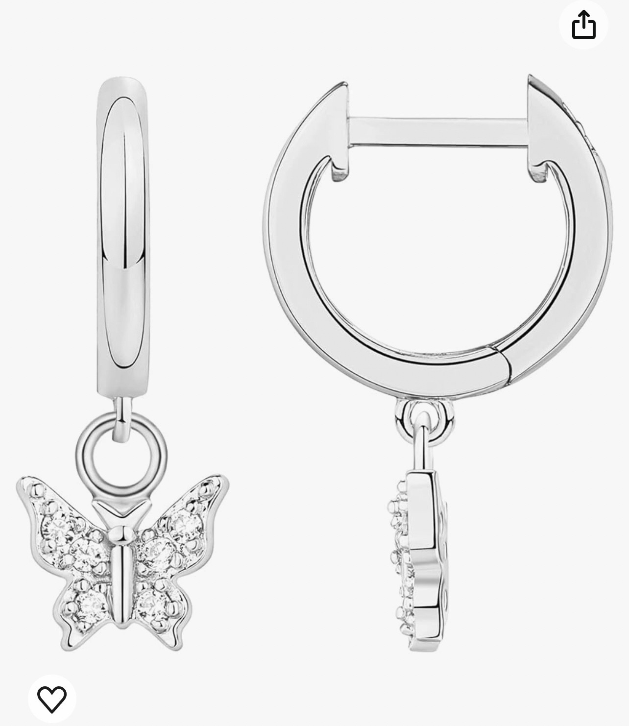 New earring stack!! Love everything butterfly and moon and I’m hoping these won’t hurt my ears as someone who can only wear sterling silver… can’t wait for these to arrive! #earrings 

#LTKfindsunder50 #LTKbeauty #LTKfindsunder100