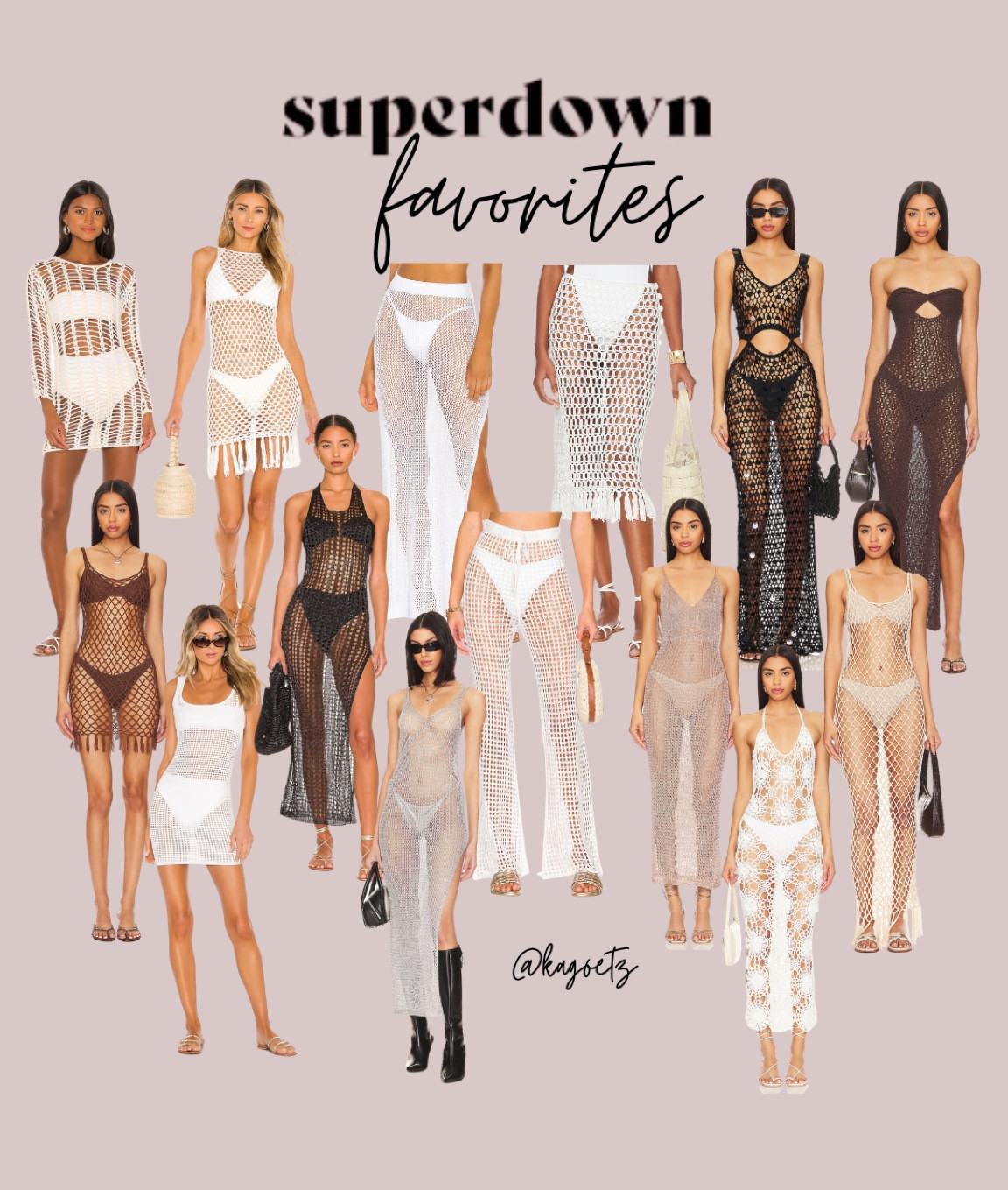 REVOLVE: superdown favorites
crochet + knitwear for summer!

#LTKSeasonal #LTKstyletip #LTKswim