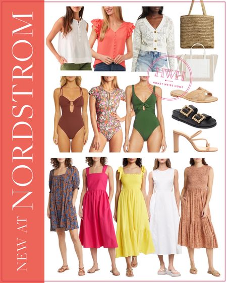 New At Nordstrom 

Sleeveless Top • Flutter Sleeve Top • Cardigan • Totes • Swimsuits • Sandals • Dresses 

Nordstrom Style, Swimwear, Beach Inspo, Vacation Outfits 

#LTKSeasonal #LTKFind #LTKswim
