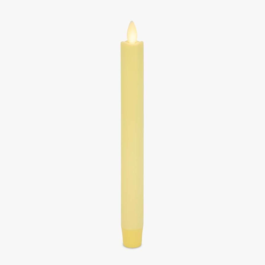 Luminara - Flameless Battery Operated Taper Candle - Lemon Chiffon - Pack of 1-1x9.5 - LED Flicke... | Amazon (US)