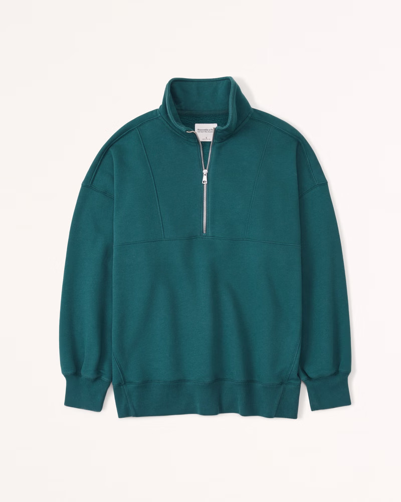 Essential Oversized Sunday Half-Zip | Abercrombie & Fitch (US)
