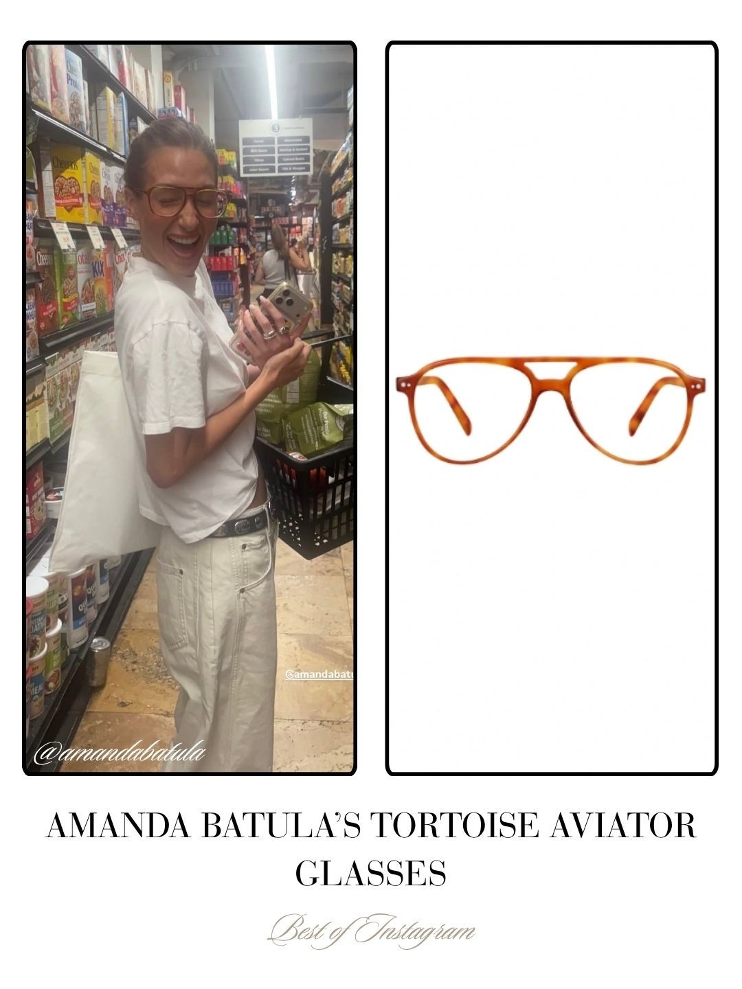 Amanda Batula’s Tortoise Aviator Glasses 📸 = @amandabatula
