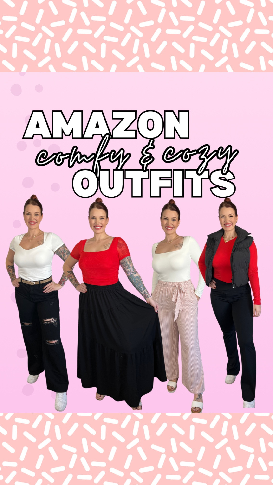 Just  a few of my fave comfy, cozy and cute outfits I’m loving lately!
Shared each individual outfit here on my LTK as well!
I’m 5’7”, 169 lbs

#LTKFindsUnder50 #LTKSpringSale #LTKMidsize