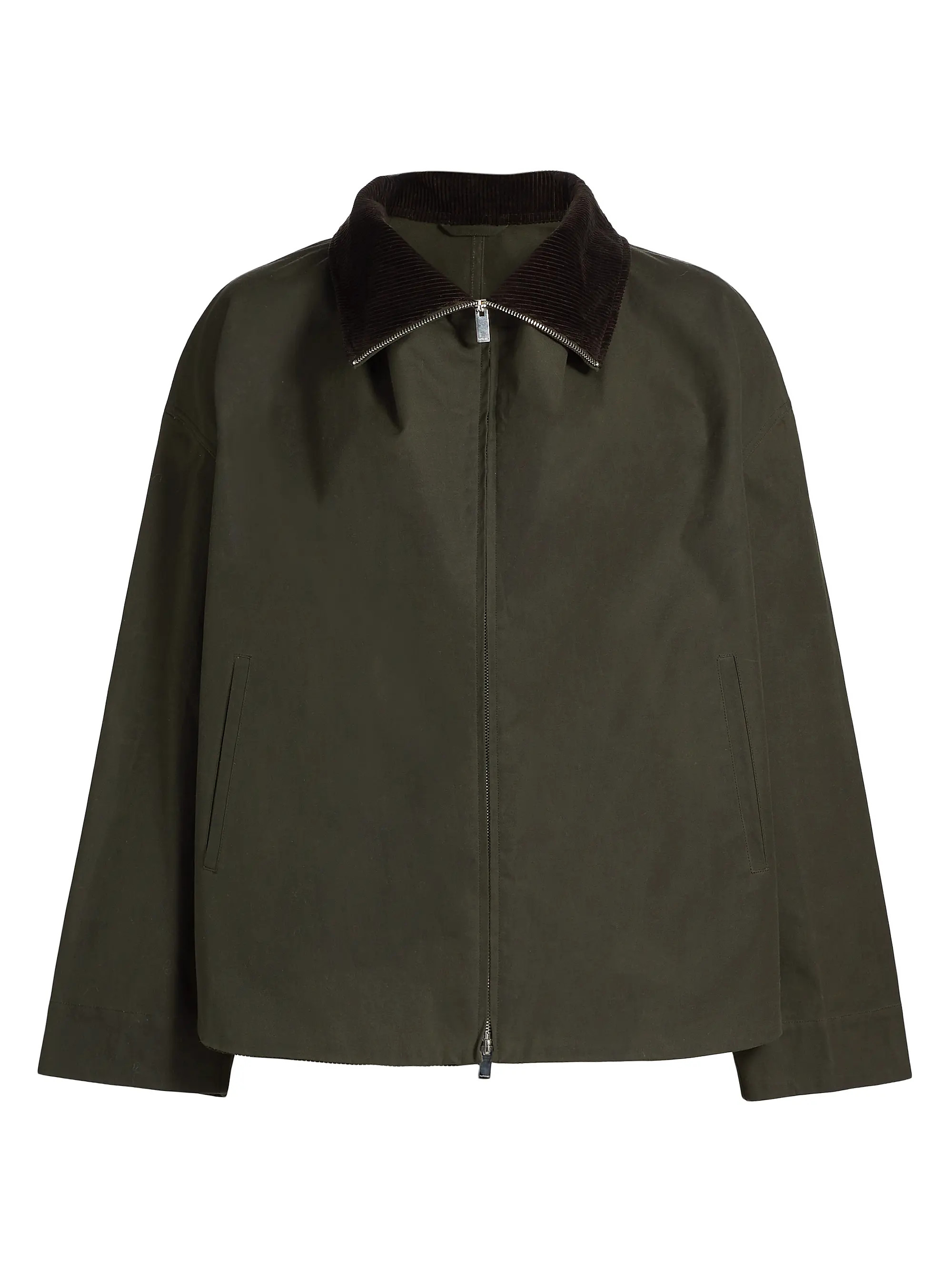 Funnelneck Cotton Jacket | Saks Fifth Avenue