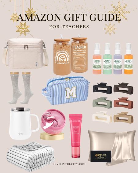 Everything in this gift guide for teachers arrives before Christmas and is less than $25! Ideas include an insulated lunch tote, Ugg socks, beauty products, an insulated tumbler, cozy blanket, hair clips, a silk pillow, and makeup bag. 

Gifts for her, teacher gift ideas, gifts under 25, Amazon gift guide

#LTKGiftGuide #LTKHoliday #LTKfindsunder50
