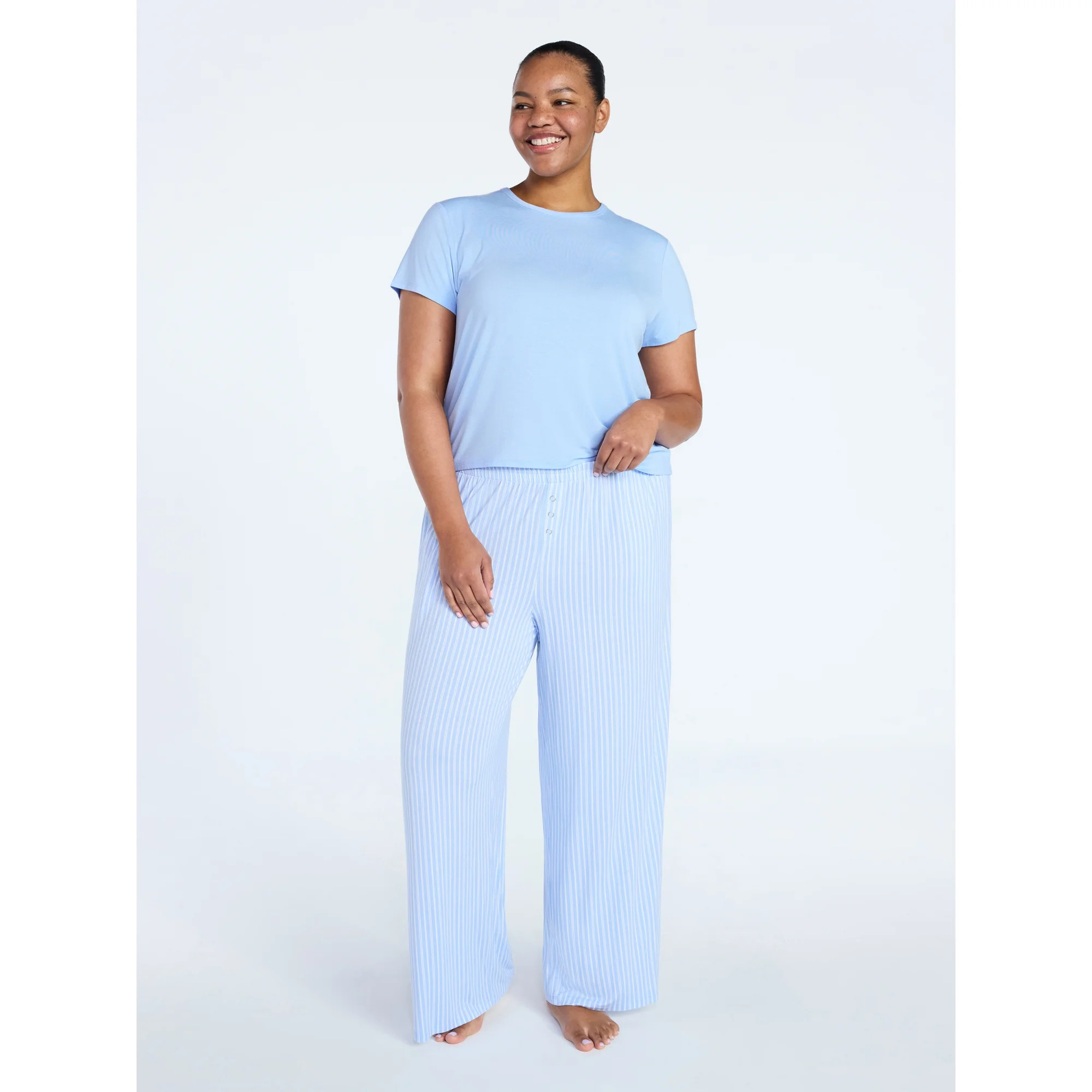 Joyspun Women’s Sleepwear Modal Pajama Long Pants, 30'' Inseam, Sizes S-3X | Walmart (US)