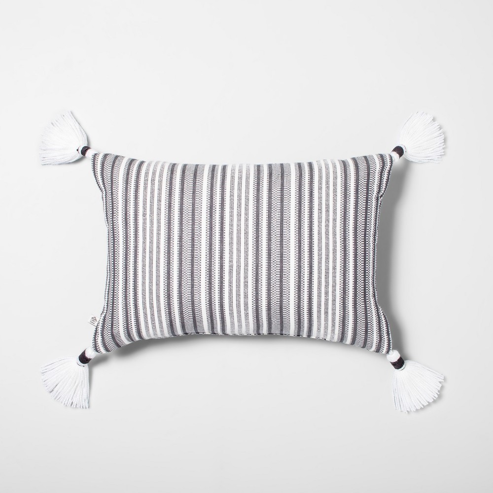 Throw Pillow Jet Gray / Black - Hearth & Hand with Magnolia | Target