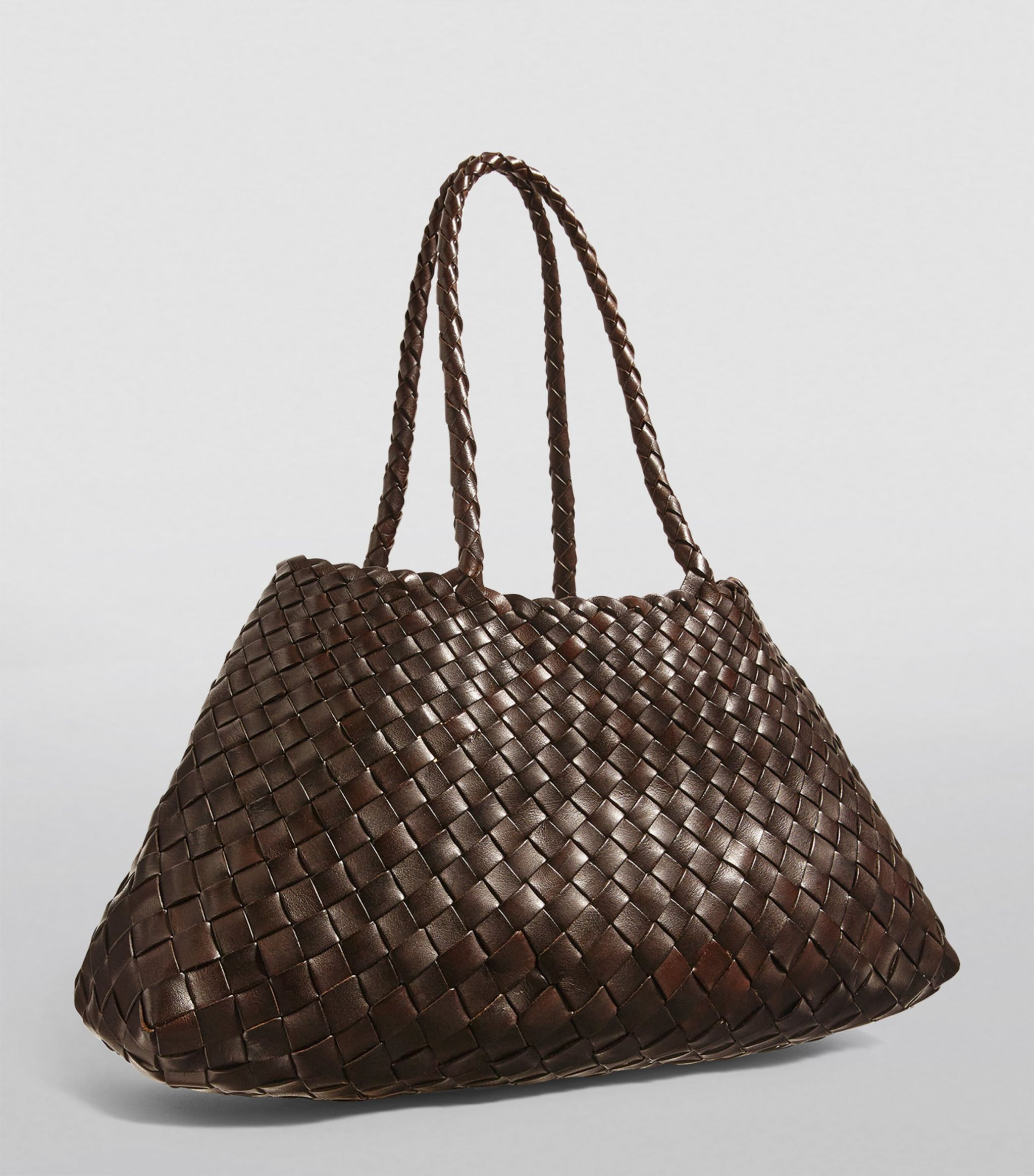 Large Leather Woven Santa Croce Tote Bag | Harrods
